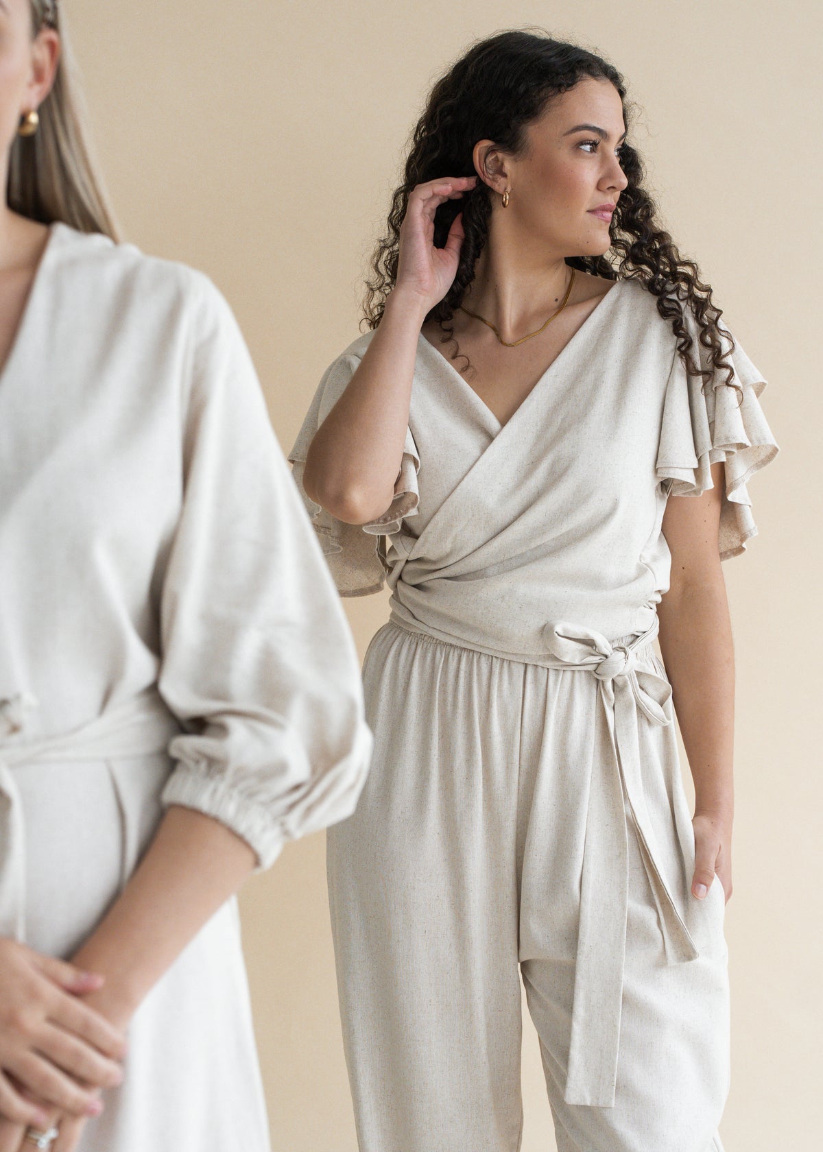 OATMEAL DRAWSTRING PANT
