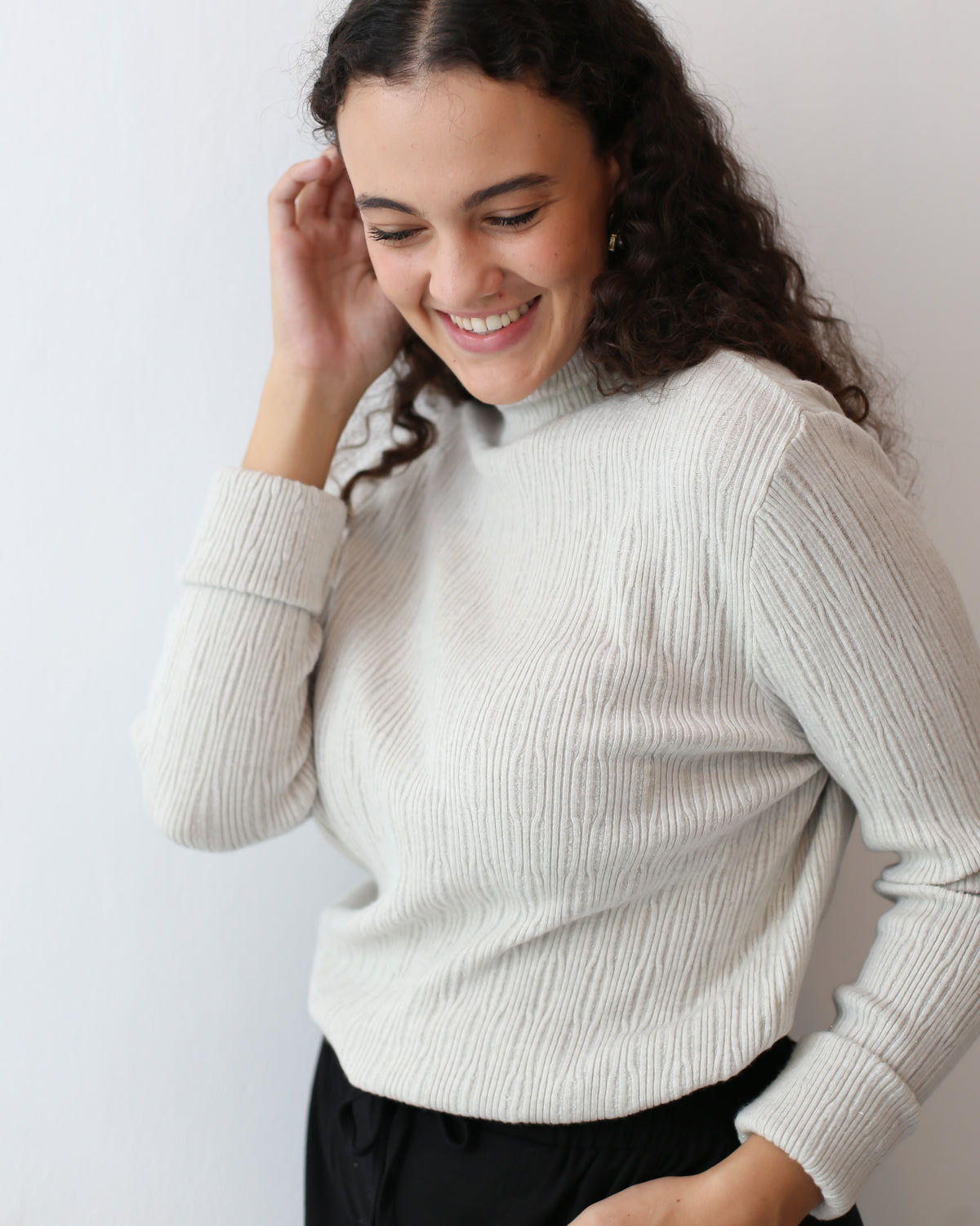 FOIL TEXTURED KNIT