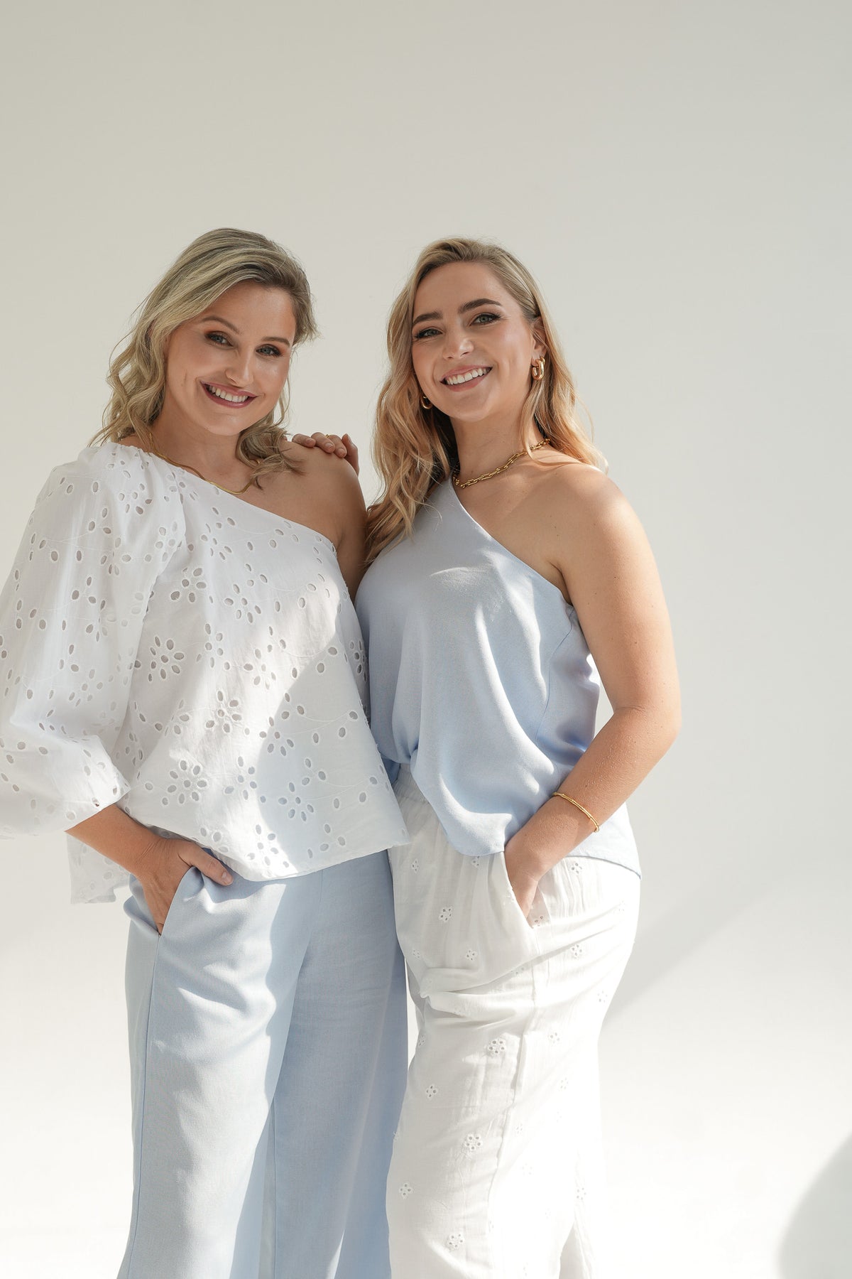 WIDE LEG PANTS | ANGLAISE WHITE