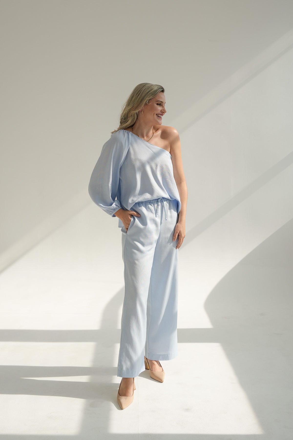 PALAZZO PANTS | BLUE