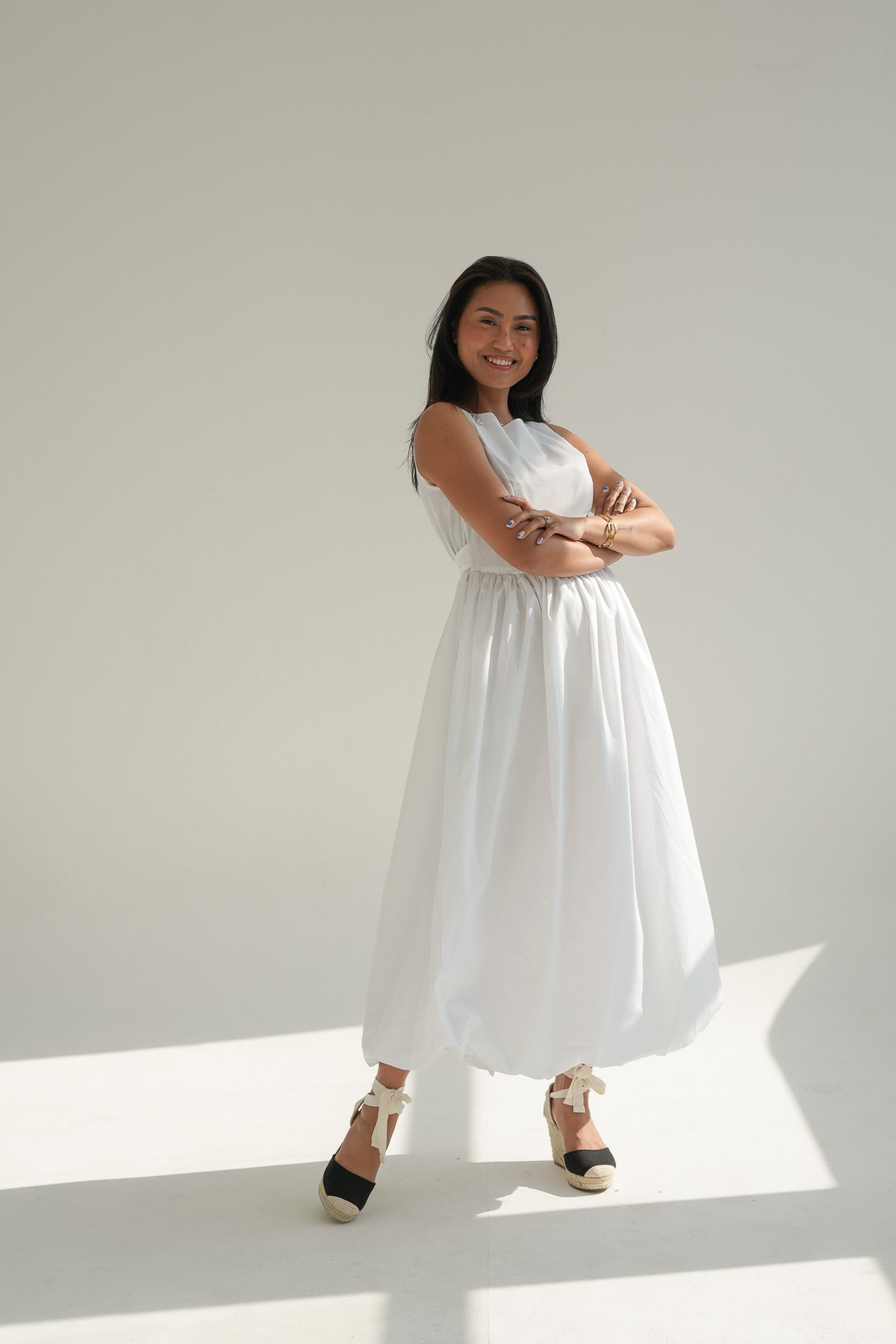 BUBBLE DRESS | WHITE