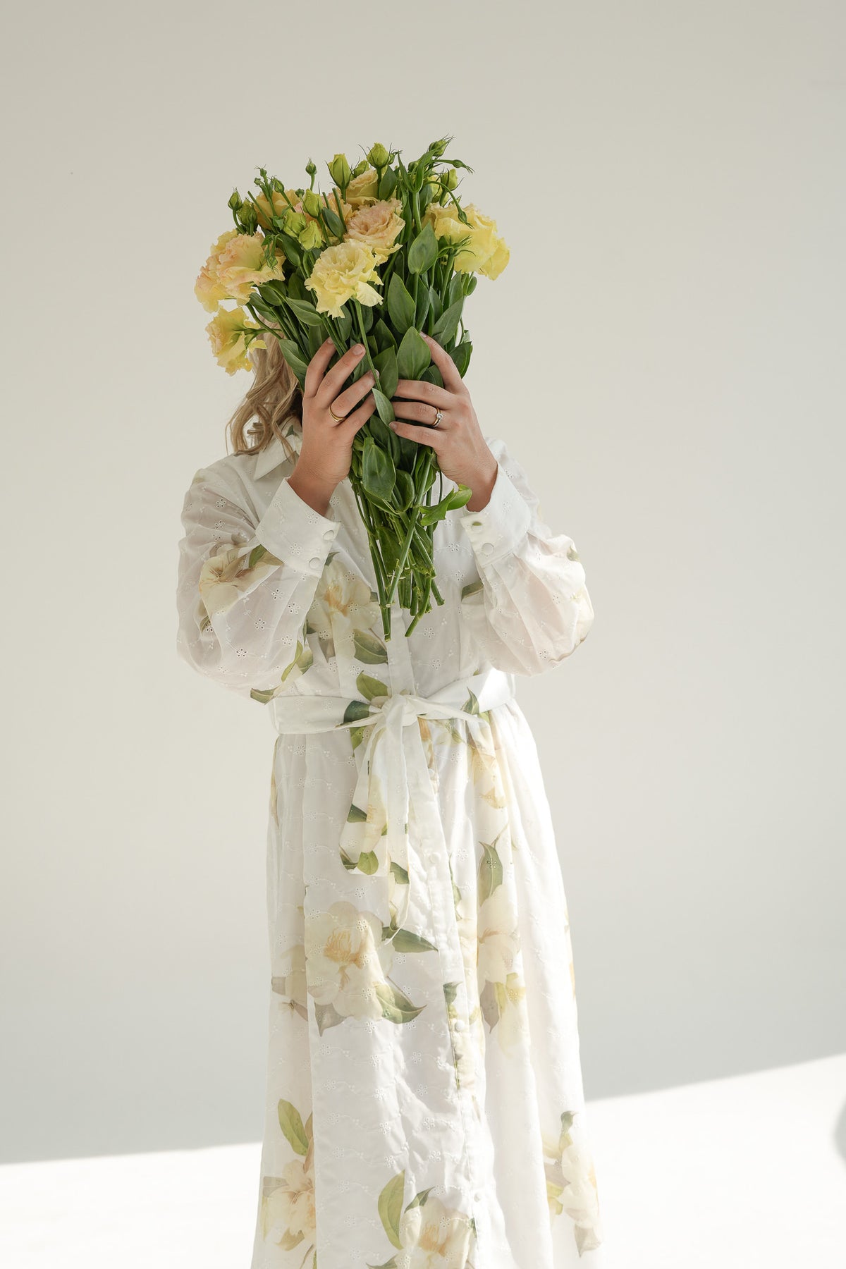 FLORAL SHIRT DRESS