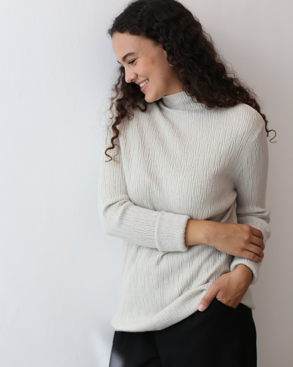 FOIL TEXTURED KNIT