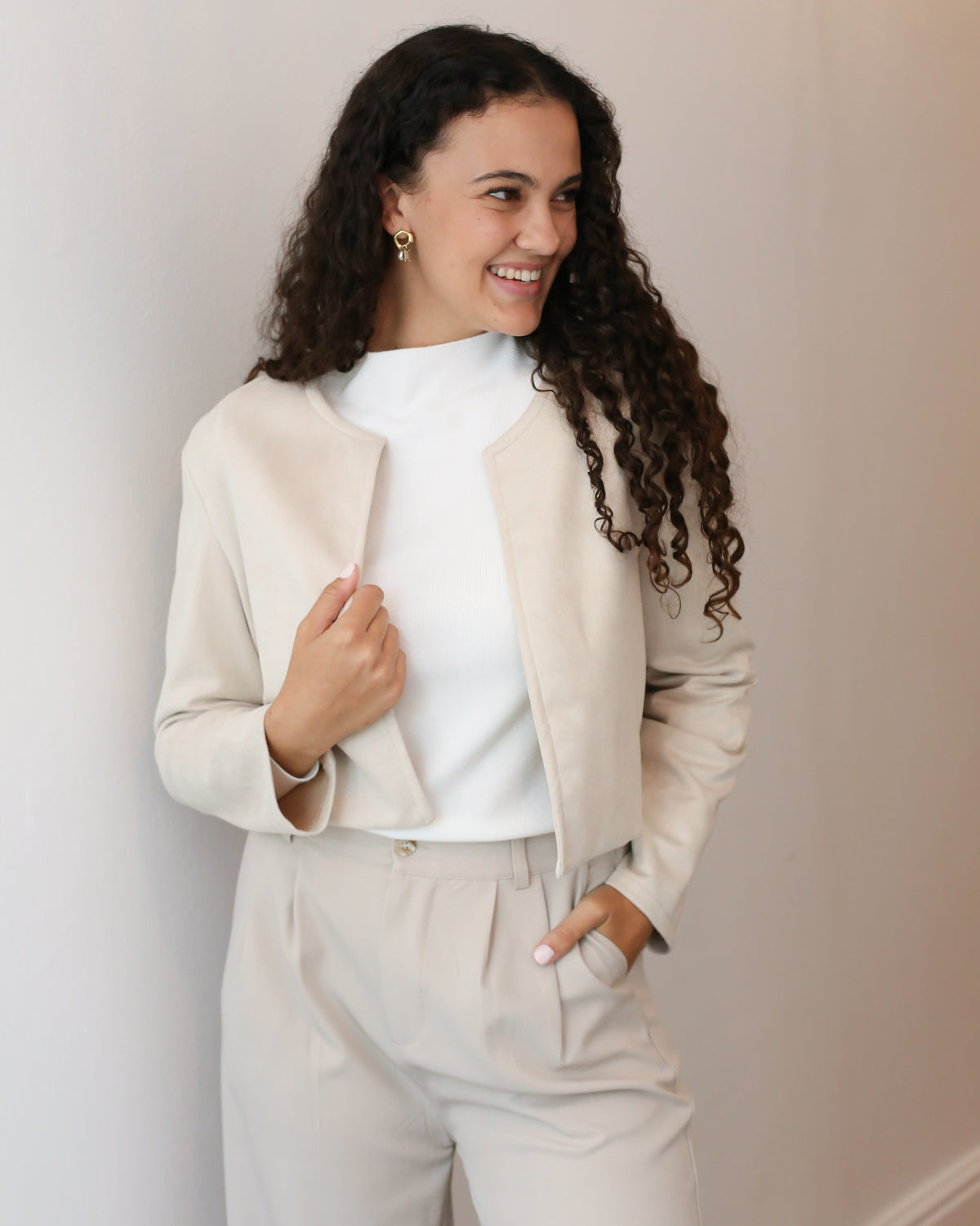 SHORT SUEDE JACKET