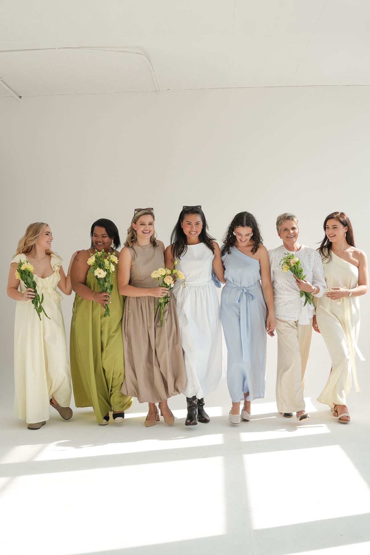 ONE SHOULDER DRESS | LIGHT YELLOW