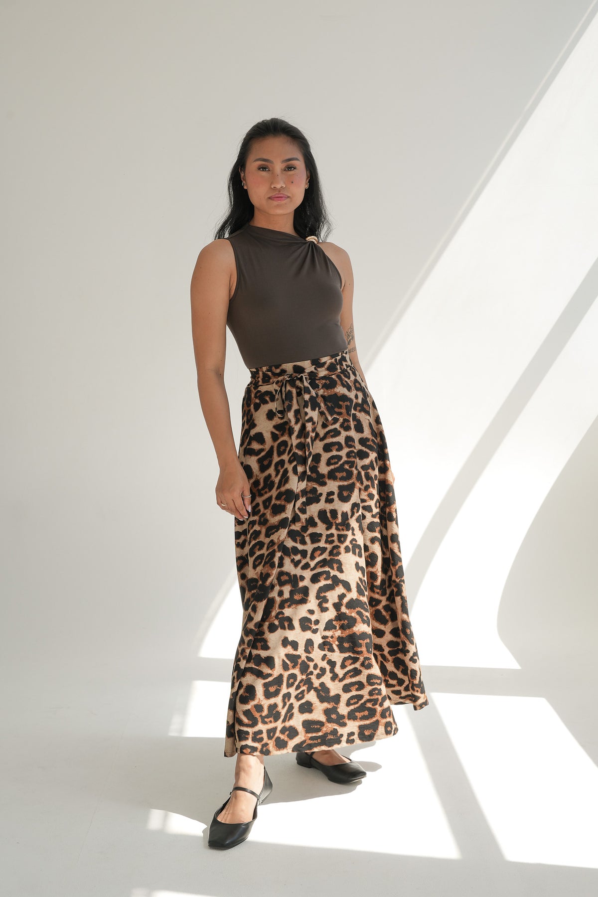 HALF CIRCLE SKIRT| ANIMAL PRINT
