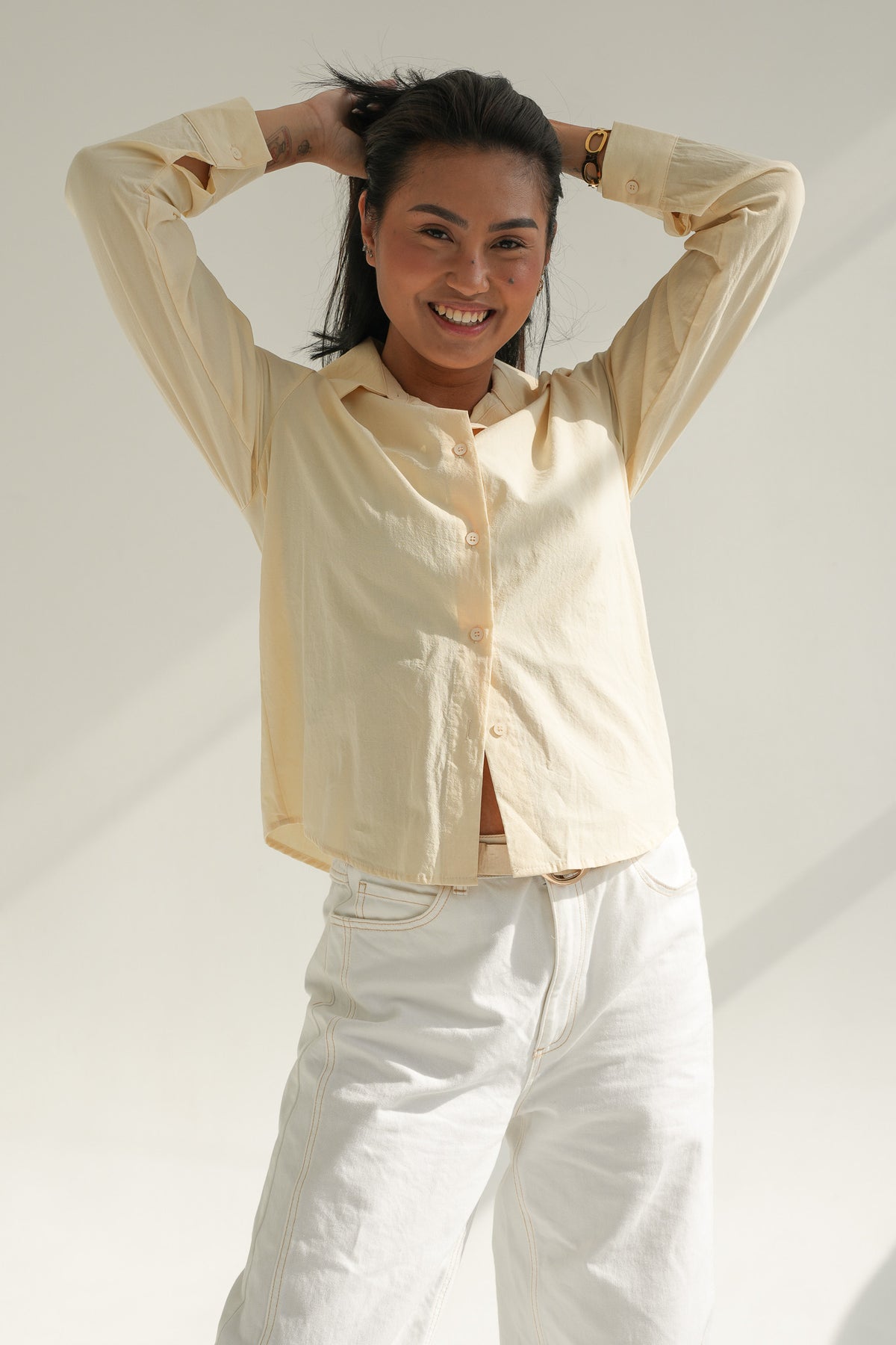 BUTTON SHIRT | BUTTER YELLOW