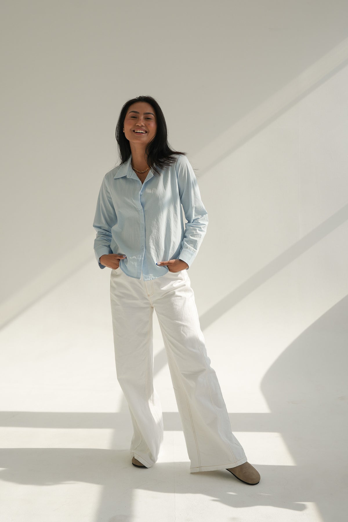 BUTTON SHIRT | BABY BLUE