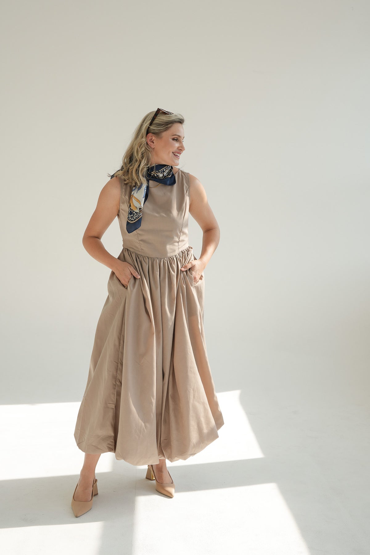 BUBBLE DRESS | MOCHA