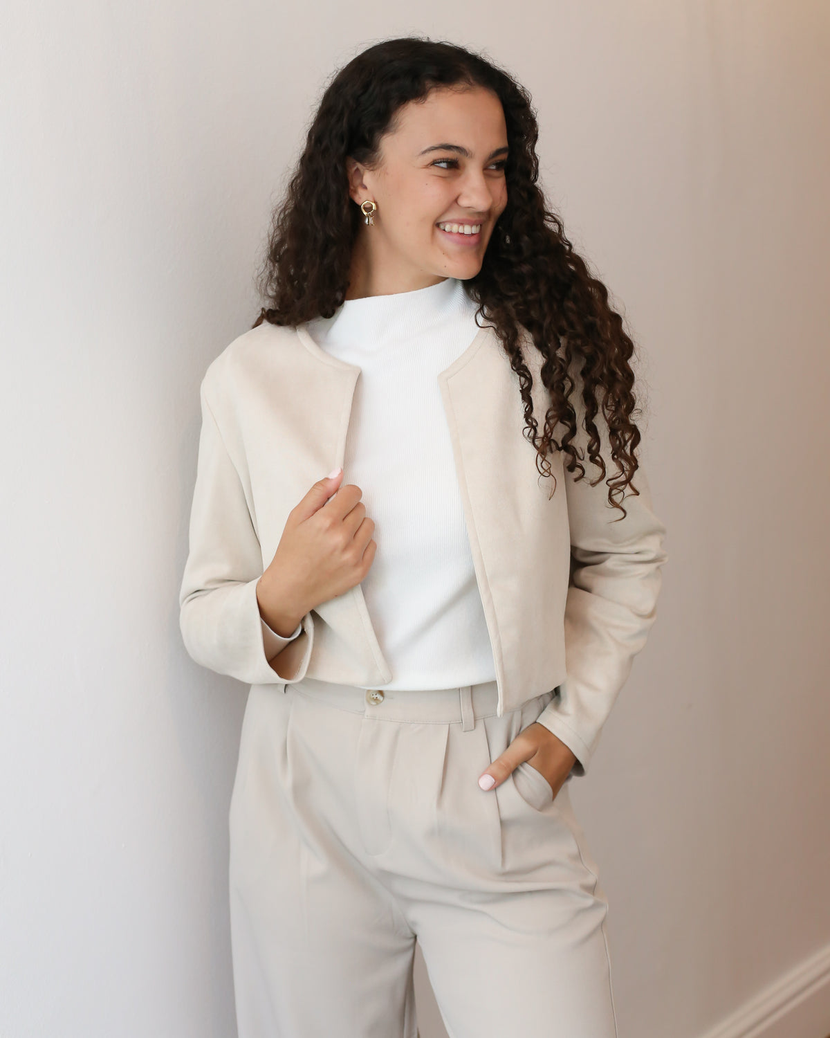 SHORT SUEDE JACKET