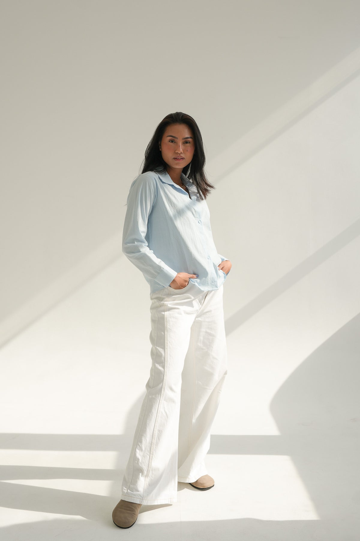 BUTTON SHIRT | BABY BLUE