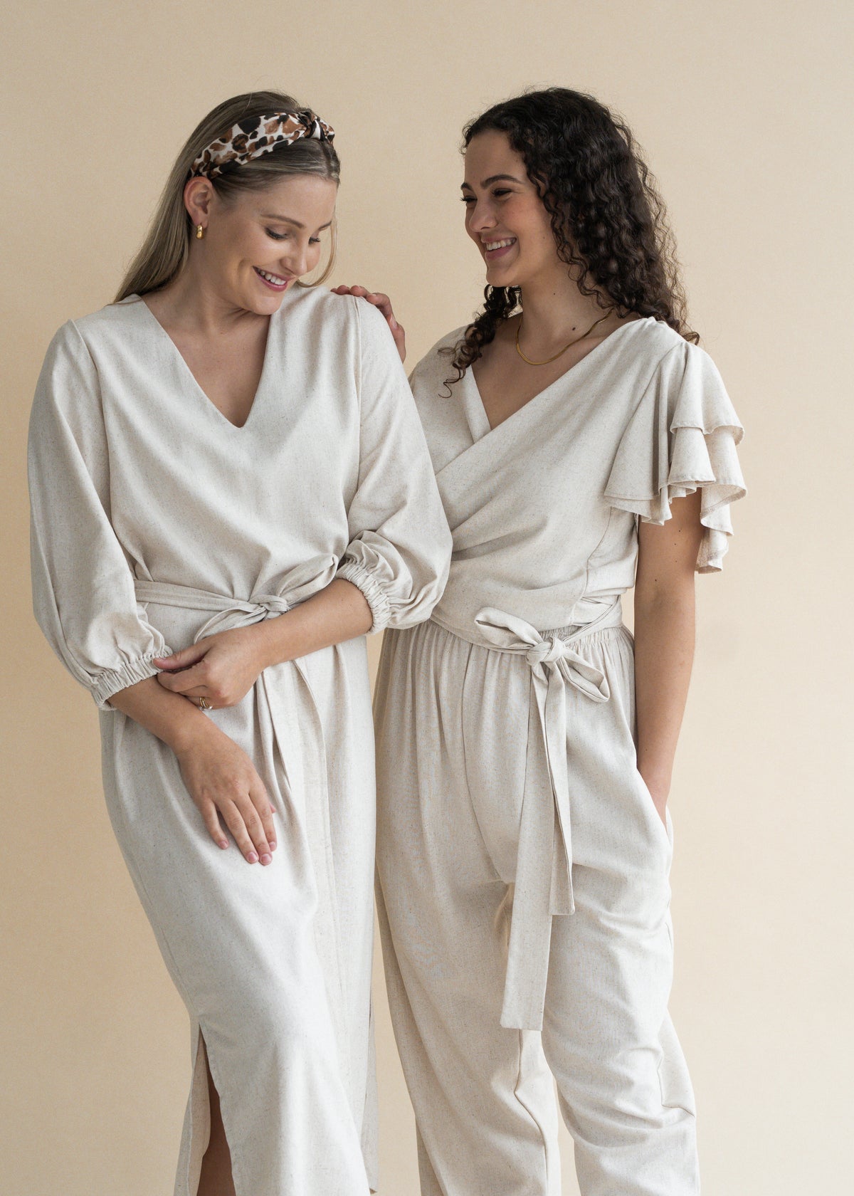 OATMEAL V-NECK DRESS