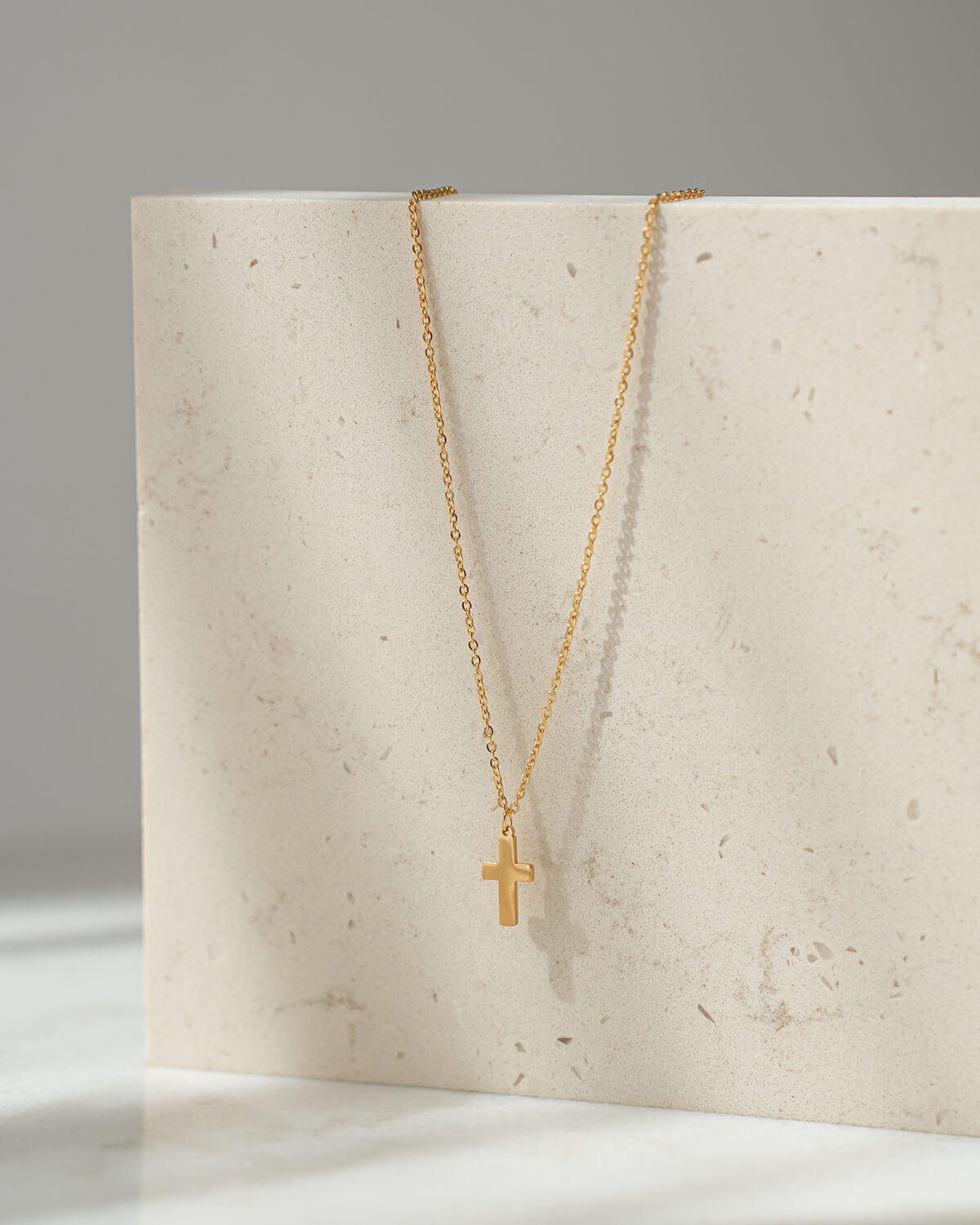 GOLD CROSS NECKLACE