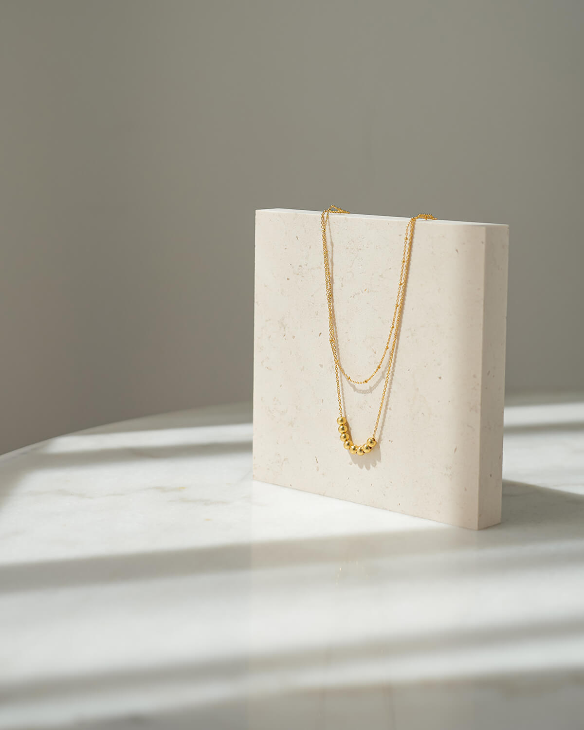 DOUBLE STACK GOLD NECKLACE
